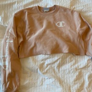Cropped Champion Crewneck Sweater